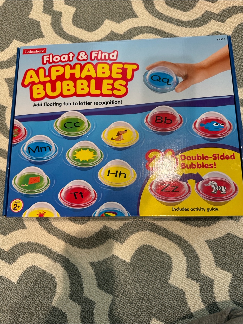 Lakeshore Float & Find Alphabet Bubbles – Blue complete Set